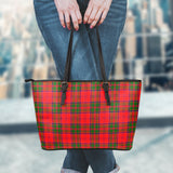 Clan Heron Tartan Leather Tote Bag MT791