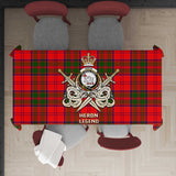 Clan Heron Tartan Tablecloth Golden Sword of Courageous Legacy BG369