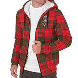 Clan Heron Crest Tartan Sherpa Hoodie CT620