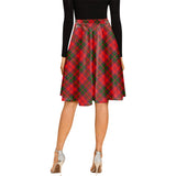 Clan Heron Tartan Melete Pleated Midi Skirt V796