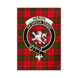 Clan Heron Crest Tartan Flag CF364