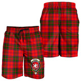 Clan Heron Crest Tartan Mens Shorts NS619