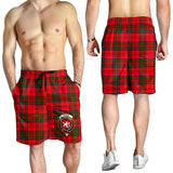 Clan Heron Crest Tartan Mens Shorts NS619