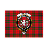 Clan Heron Crest Tartan Flag CF364