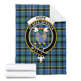 Clan Hope Ancient Crest Tartan Blanket UC372