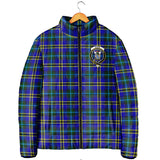 Clan Hope Modern Crest Tartan Padded Jacket RF372