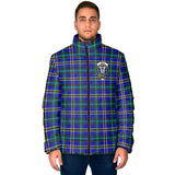 Clan Hope Modern Crest Tartan Padded Jacket RF372