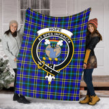 Clan Hope Modern Crest Tartan Blanket UC374