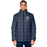 Clan Hope (Vere-Weir) Crest Tartan Padded Jacket RF369