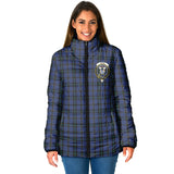 Clan Hope (Vere-Weir) Crest Tartan Padded Jacket RF369