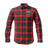 Clan Hopkirk Crest Tartan Long Sleeve Shirt PC611