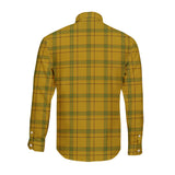 Clan Houston Crest Tartan Long Sleeve Shirt PC609