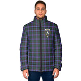 Clan Hunter Modern Crest Tartan Padded Jacket RF378