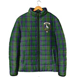 Clan Hunter of Hunterston Crest Tartan Padded Jacket RF379