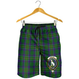 Clan Hunter of Hunterston Crest Tartan Mens Shorts NS604