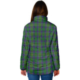 Clan Hunter of Hunterston Crest Tartan Padded Jacket RF379