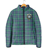 Clan Inglis Ancient Crest Tartan Padded Jacket RF381