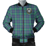 Clan Inglis Ancient Crest Tartan Bomber Jacket ZJ381