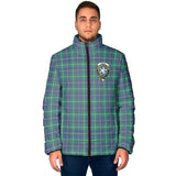 Clan Inglis Ancient Crest Tartan Padded Jacket RF381