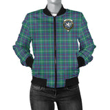 Clan Inglis Ancient Crest Tartan Bomber Jacket ZJ381