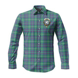 Clan Inglis Ancient Crest Tartan Long Sleeve Shirt PC604