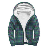 Clan Inglis Ancient Crest Tartan Sherpa Hoodie CT603