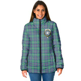 Clan Inglis Ancient Crest Tartan Padded Jacket RF381