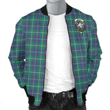 Clan Inglis Ancient Crest Tartan Bomber Jacket ZJ381