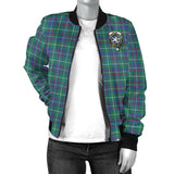 Clan Inglis Ancient Crest Tartan Bomber Jacket ZJ381