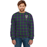 Clan Inglis Modern Crest Tartan Sweatshirt HC601