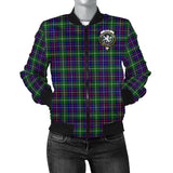 Clan Inglis Modern Crest Tartan Bomber Jacket ZJ382