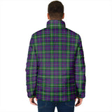 Clan Inglis Modern Crest Tartan Padded Jacket RF382