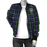 Clan Inglis Modern Crest Tartan Bomber Jacket ZJ382