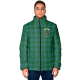 Clan Irvine of Bonshaw Crest Tartan Padded Jacket RF389