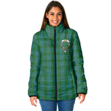 Clan Irvine of Bonshaw Crest Tartan Padded Jacket RF389