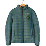 Clan Irvine of Drum Crest Tartan Padded Jacket RF390