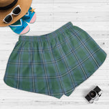 Clan Irvine of Drum Crest Tartan Womens Shorts NW1784