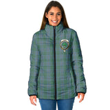 Clan Irvine of Drum Crest Tartan Padded Jacket RF390