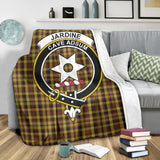 Clan Jardine Crest Tartan Blanket UC396