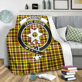 Clan Jardine Modern Crest Tartan Blanket UC395