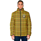 Clan Jardine Modern Crest Tartan Padded Jacket RF393