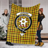 Clan Jardine Modern Crest Tartan Blanket UC395