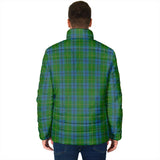 Clan Johnstone-Johnston Crest Tartan Padded Jacket RF397