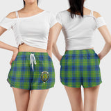 Clan Johnstone Ancient Crest Tartan Womens Shorts NW1779