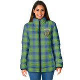 Clan Johnstone-Johnston Ancient Crest Tartan Padded Jacket RF395