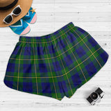 Clan Johnstone Modern Crest Tartan Womens Shorts NW1778