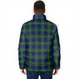 Clan Johnstone-Johnston Modern Crest Tartan Padded Jacket RF396