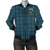 Clan Keith Crest Tartan Bomber Jacket ZJ400