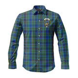 Clan Keith Crest Tartan Long Sleeve Shirt PC585