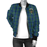 Clan Keith Crest Tartan Bomber Jacket ZJ400